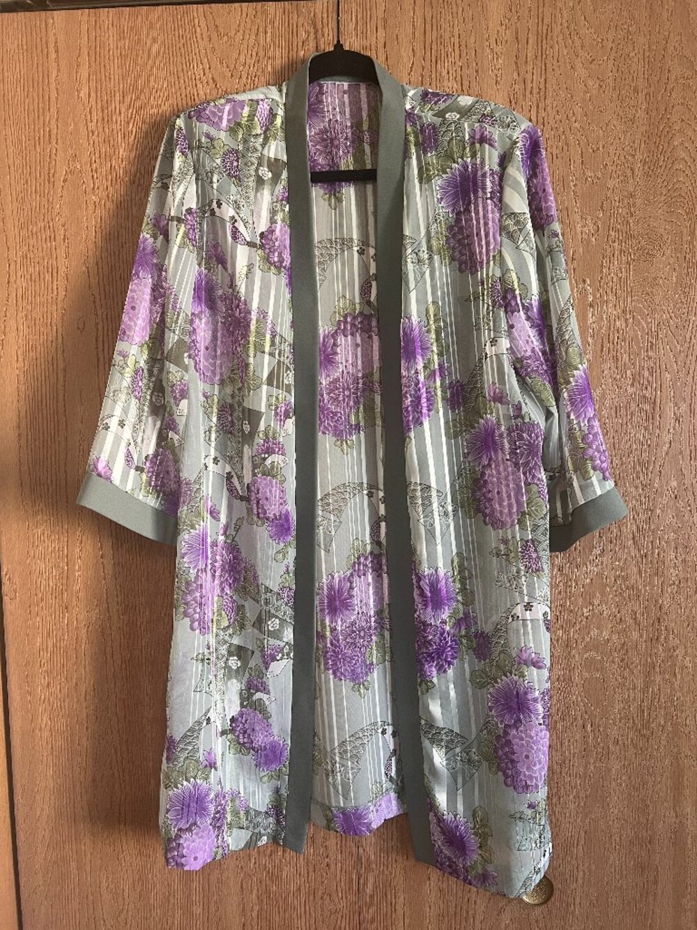 Vintage Sheer Floral Kimono/Duster